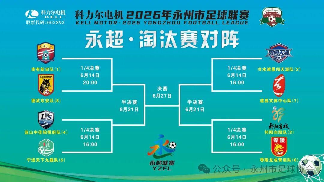 九游官网登录-永超淘汰赛赛程时间安排来了!来看看德武东安队人员名单都有谁